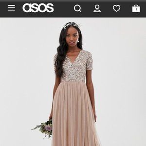 ASOS Maya Bridesmaid Dress Size 8